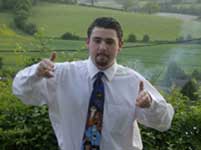 me dressed as david brent from the office