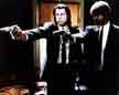 picture of Vincent Vega and Jules pointing guns