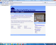 screenshot of PJ Manning Building Services website